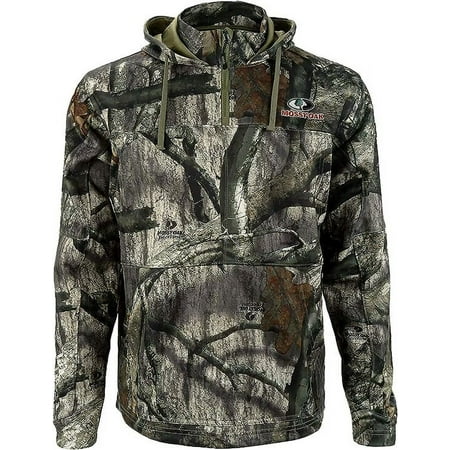 Paramount Outdoors EHG Elite Engineered Hunting Gear Teton 1/4 Zip 4 Pocket Camo Fleece Hunting Hoodie (Mossy Oak Treestand)