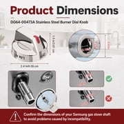5 Pcs Gas Stove Burner Control Knob DG64-00473A Compatible with Samsung Range Oven
