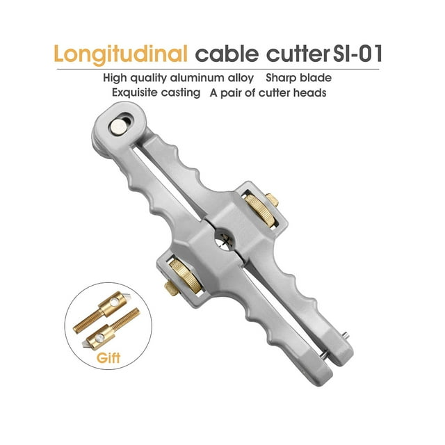 Si-01 Optic Cable Stripper Longitudinal Cable Cutter 10-25mm Peeler Cable Sheath Slitter Stripping Tools