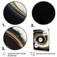 thumbnail image 3 of Designart Black And Gold Circle V Canvas Wall Art, 3 of 5