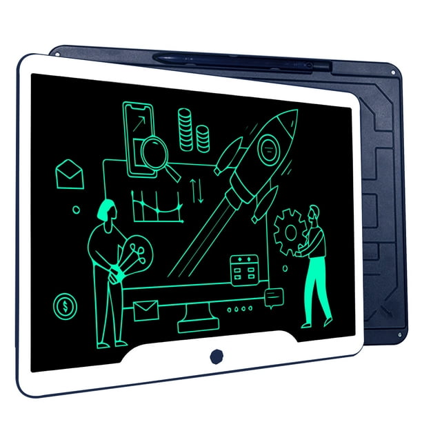 Tablette d'écriture LCD, Richgv 15 pouces écriture Doodle Board bloc-notes  électronique numérique pour enfants et adultes, ordinateur portable,  bureau, affaires 15 bleu 