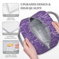 thumbnail image 3 of Easygdp Lavender Flowers Bolsa de Almuerzo Insulada Grande, Forro de Aluminio, Diseño Espacioso, a Prueba de Fugas, Ideal para Trabajo, Picnics, Viajes y Actividades al Aire Libre, 3 of 6