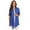 Royal Blue, variant on Moa Collection Women's Solid Short Sleeve Cardigan Casual Lightweight Open Design