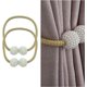 thumbnail image 1 of Magnetic Curtain Tie Backs, Magnetic Curtain Clips Rope Curtain Holder Buckles Small Bead Curtain Buckle Clips Rope Holders for Home Office Hotel Window Decoration (2-PACK, Pink), 1 of 5