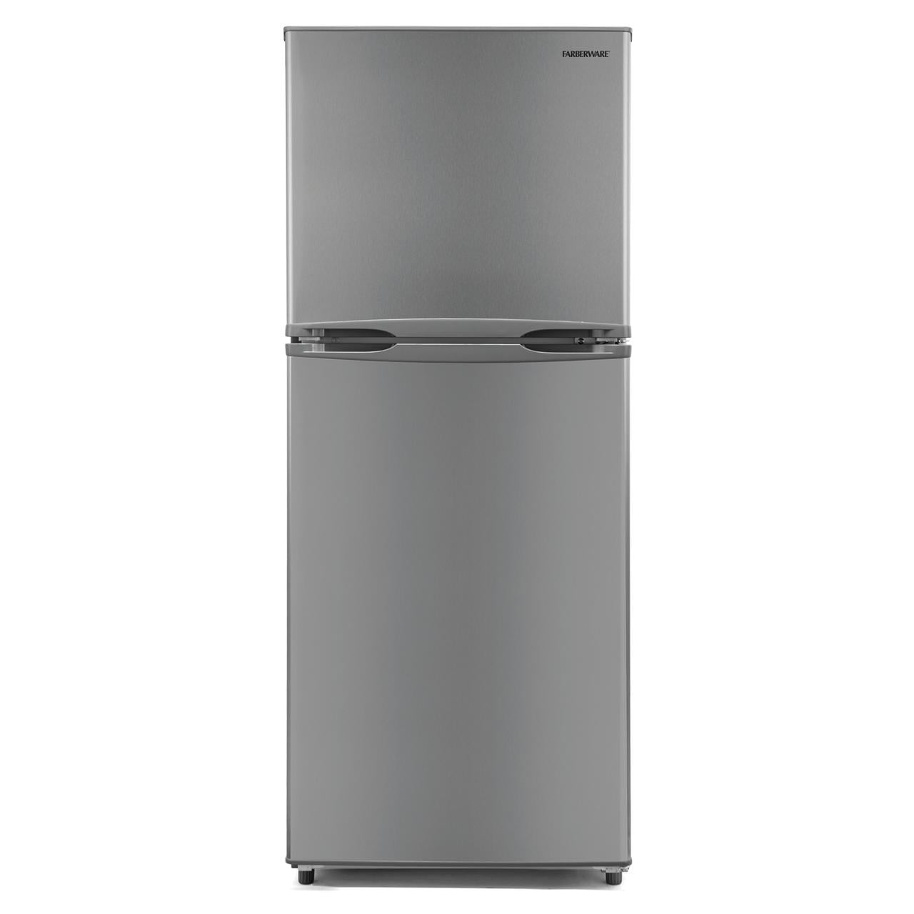 Farberware 10.1 Cu. Ft. Top-Freezer Refrigerator with Adjustable Glass Shelves, Silver