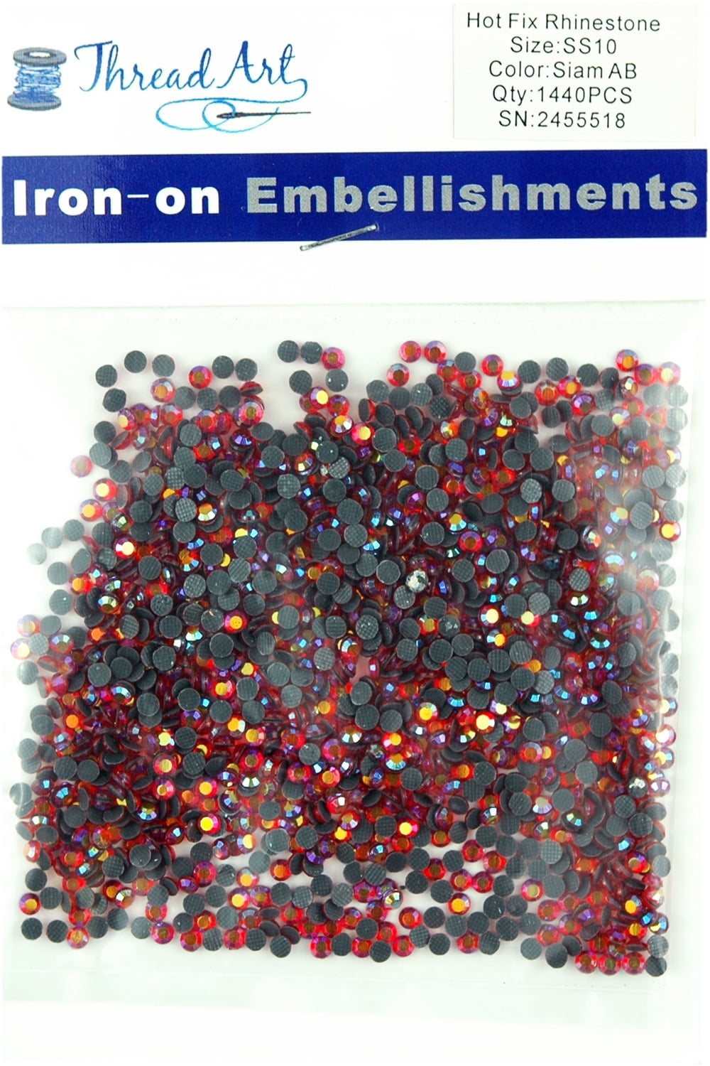 Glass Rhinestones 3mm Hot Fix Color Crystal AB 1000 pieces - Patchwork  Panda Trims