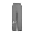 thumbnail image 4 of QUINDOS Womens Pants Casual Straight-Leg High Waisted Ankle Length Pants Floral Loose Trousers with Pockets, 4 of 4