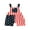 Red, White, and Blue, variant on 4th of July Baby Girl Boy Outfit American Flag Overalls Jumpsuits Shorts Pocket Suspender Romper Independence Day Clothes