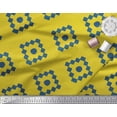 thumbnail image 2 of Soimoi Yellow Rayon Fabric Diamond Geometric Printed Fabric 1 Yard 56 Inch Wide, 2 of 3