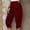 A01_Wine, variant on ylioge Daily Wear Summer Pants for Women Pockets Normal Waist Straight Relaxed Fit Solid Color Trousers Lace Up Capri Comfy Capris Pantalones