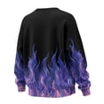 thumbnail image 5 of HELLHERO Flame Print Women Pullover Top Long Sleeve, Comfortable Oversized Crewneck Sweater Fall Winter Sweatshirt 2025 Size S, 5 of 7