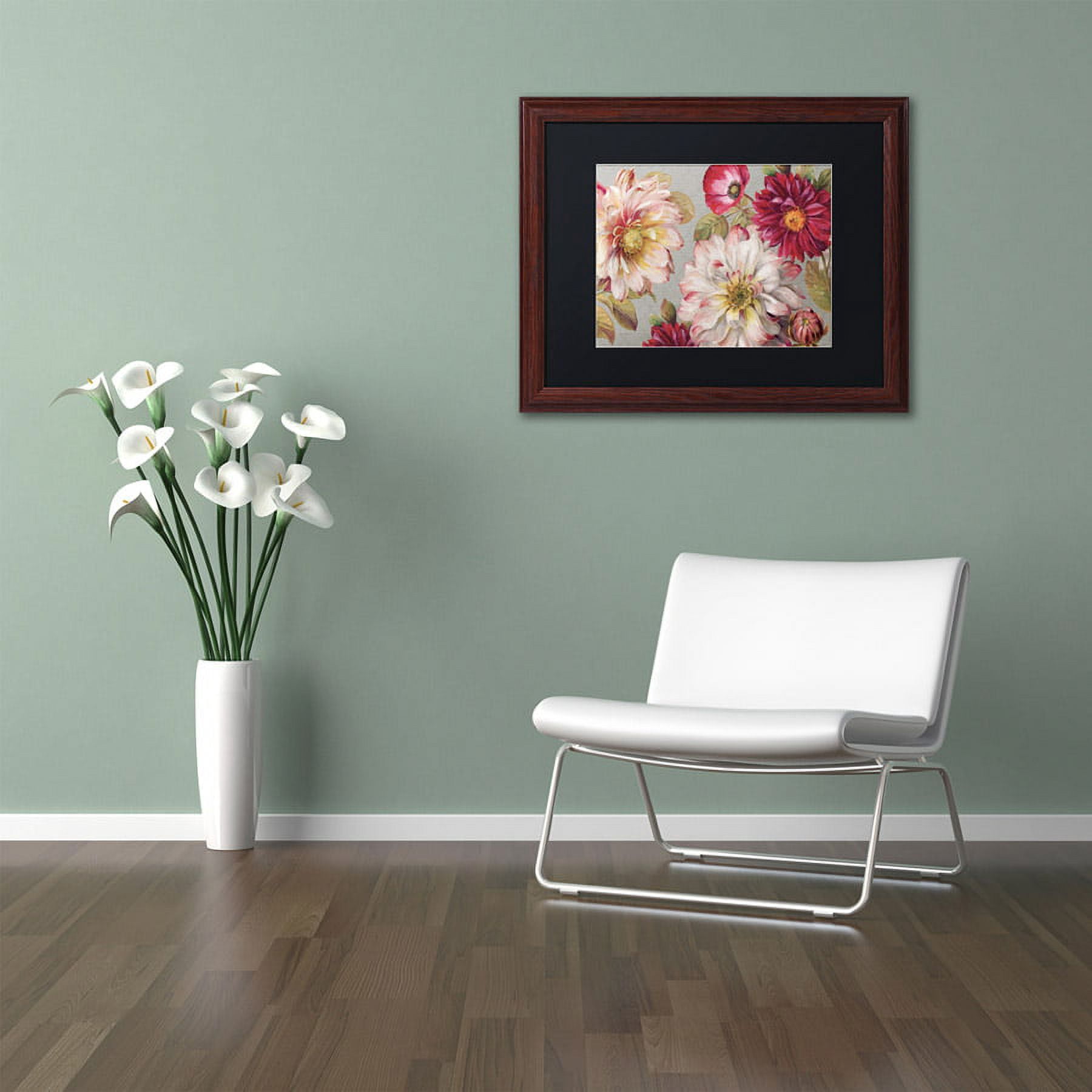 Trademark Fine Art "Classically beautiful I" Canvas Art by Lisa Audit, Black Matte, Wood Frame