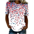 thumbnail image 5 of Hilenly American Flag Shirts for Women 4th of July T-Shirt Patriotic Shirt Graphic Tees, 5 of 7
