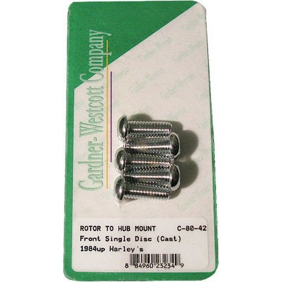 GardnerWestcott  C-80-42; Gw Brake Rotor To Hub-Front Chrome 1984-Up All Cast Wheels