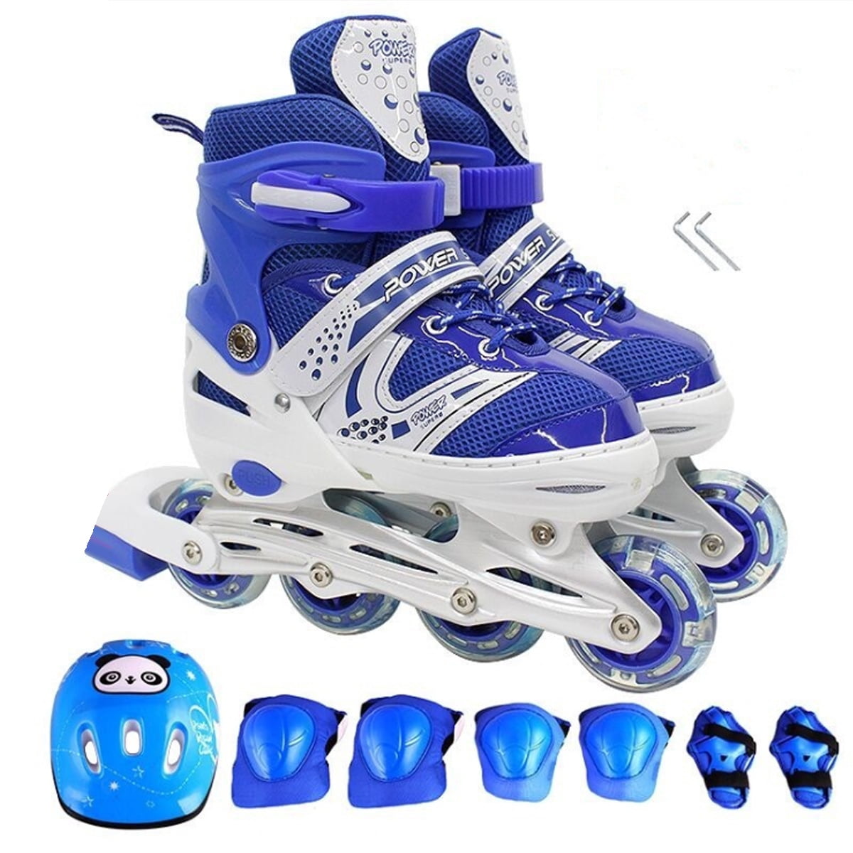 Adjustable Inline Skates Adults Kids Rollerblades Roller Skates Indoor