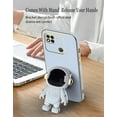 thumbnail image 5 of Compatible with Redmi 10A Case for Women Men, Ultra Soft Xiaomi Redmi 10A Phone Case with Stand Silicone TPU Plating Cute Astronaut Pattern Cases Cover (Blue), 5 of 12