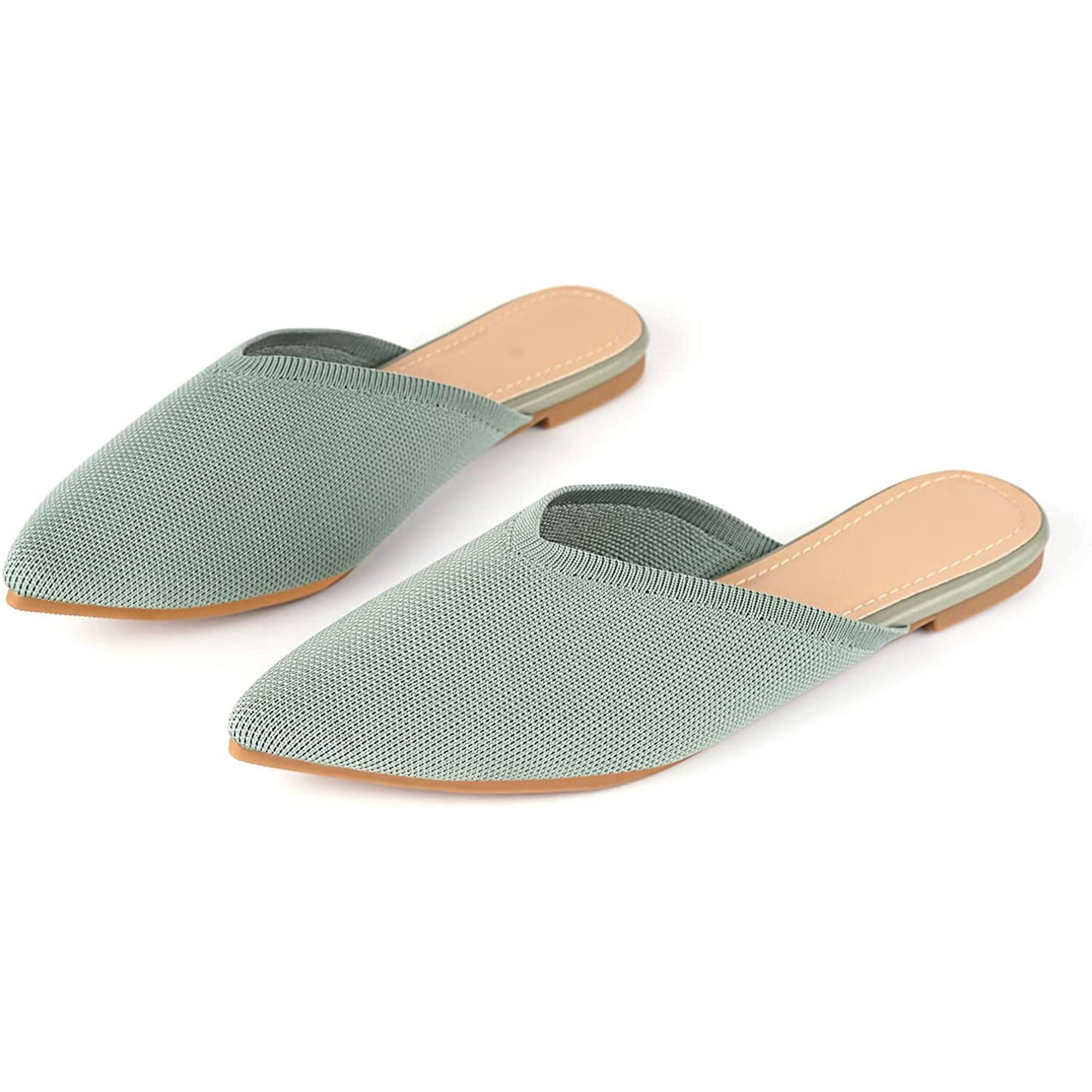 besøg tabe Læsbarhed P5HAO Flat Mules for Women Closed Pointed Toe Backless Mule Sandals  Comfortable Knitted Slides Mules Shoes Ladies Slip-on Loafers | Walmart  Canada