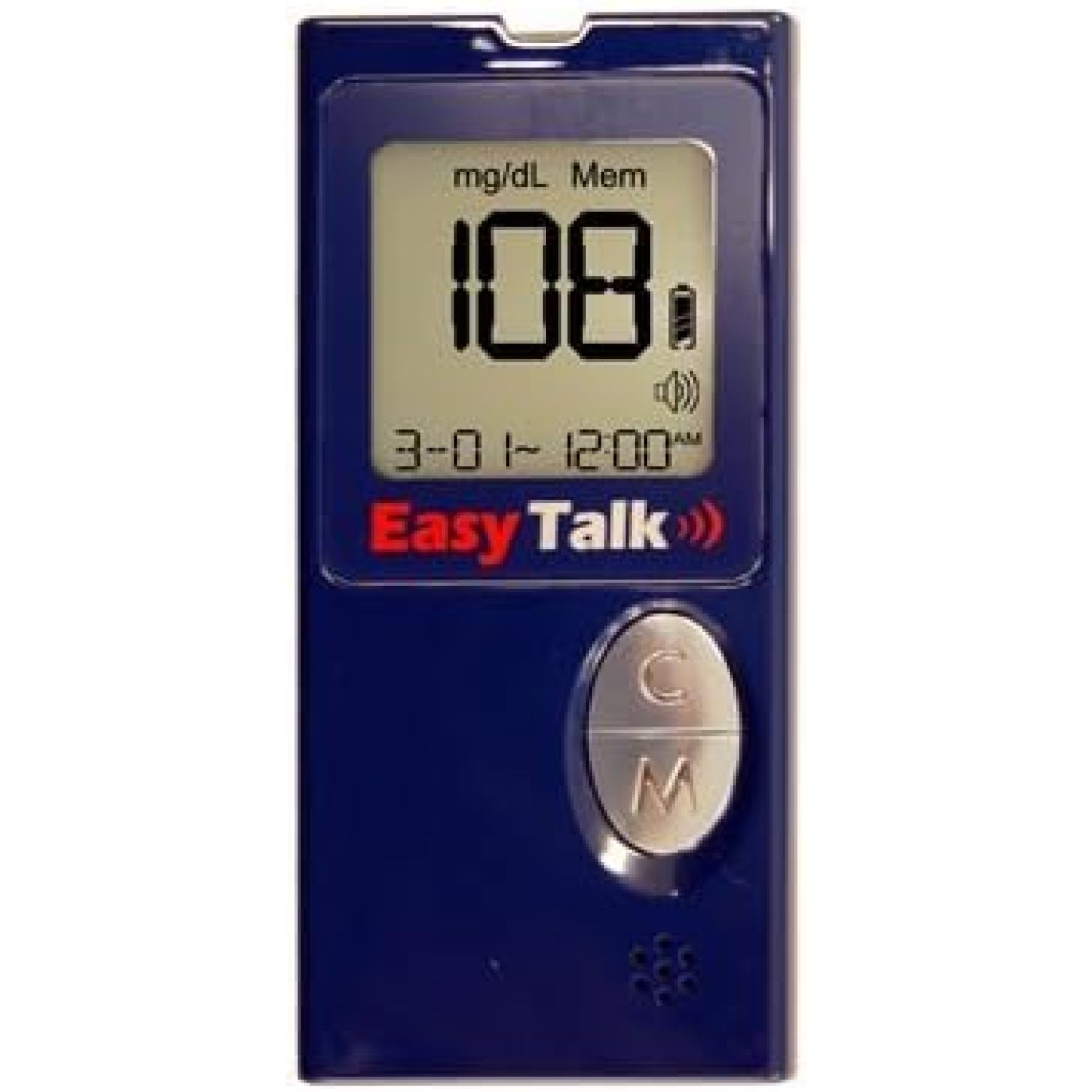 Easy Talk Blood Glucose Monitor (Talking Diabetes Meter)