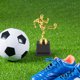 thumbnail image 5 of ColoMX Trofeo de fútbol, ​​premio decorativo, adorno de trofeo, adorno de trofeo de atleta, 2 uds., 5 of 8