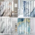 thumbnail image 2 of Delicate Gradient Shower Curtain Modern Minimalist Blue Green BAthroom Curtain Art Bathroom Waterproof Decoration With Hooks, 2 of 24