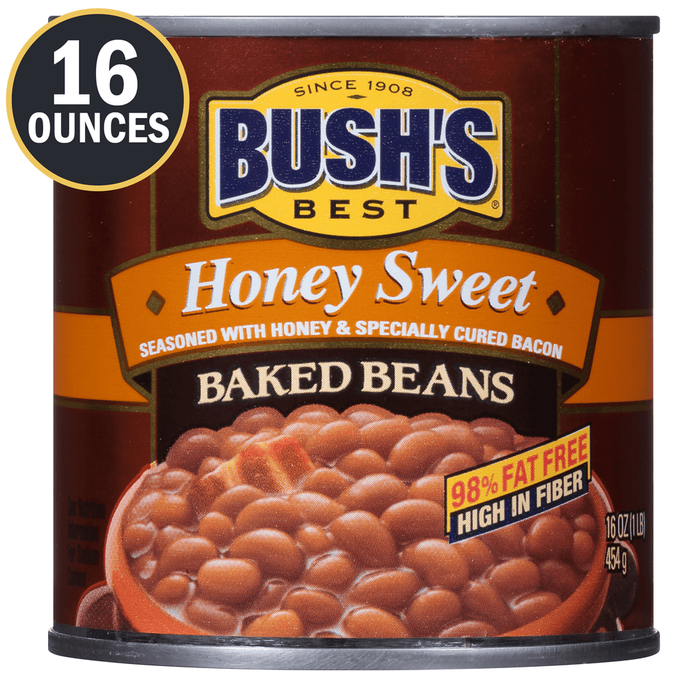 BUSHS Honey Sweet Baked Beans Canned Beans 16 Oz