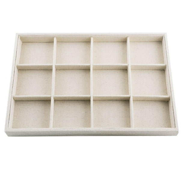 Bandeja de Joyería Beige Perfecl 12 Rejillas