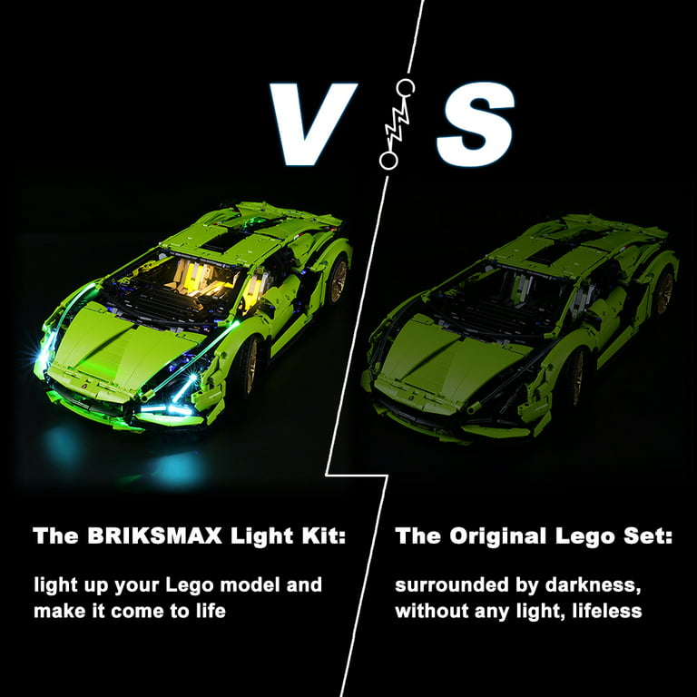 BRIKSMAX Led Lighting Kit for Technic Lamborghini Sián FKP 37 - Compatible  with Lego 42115 Building Blocks Model- Not Include The Lego