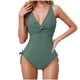 thumbnail image 1 of Traje de baño de moda para mujer, traje de baño con cuello en V y tirantes, traje de baño de nailon para mujer, 1 of 4