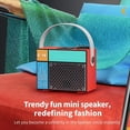 thumbnail image 2 of Altavoz Bluetooth Portátil, Inalámbrico y Recargable con Graves Profundos. Compatible con Tarjeta TF y Unidad USB. Decoración para el Hogar, Color Rojo., 2 of 5