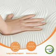 ESHINE Queen Adjustable Bed Frame - 12 inch Hybrid Memory Foam Mattress, with Massage, Wireless Remote, USB, Under Bed Night Light, Head and Foot Incline