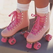Impala Roller Skates - Pink/Tartan | Classic Quad Skates for Women and Men, US (Women’s) 9