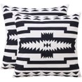 thumbnail image 6 of Black and White Farmhouse Throw Pillow Covers Set of 2 18x18 Inch Linen Decorative Pillow Case for Sofa Couch Chair Bedroom Modern Decor Classic and Refined, 6 of 6