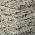 thumbnail image 3 of HomeRoots 352527 18 x 18 x 18 in. Viscose Black & White Pouf, 3 of 3
