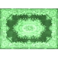 thumbnail image 1 of Ahgly Company Indoor Rectangle Medallion Emerald Green French Area Rugs, 5' x 8', 1 of 4