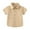 Khaki, variant on Boys' Polo Shirt Short Sleeve Tops Collared Shirts Summer Shirt for Toddler Boys 3-4 Years