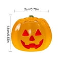 thumbnail image 2 of Halloween Luminous Pumpkin Bright Luminous-Orange Tabletop Decor, 1 Ornament Desktop Ornaments(Resin, One Size), 2 of 3