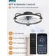 thumbnail image 2 of Ventilador de techo LEDIARY de 20 pulgadas, bajo perfil, control remoto regulable, negro, 2 of 8