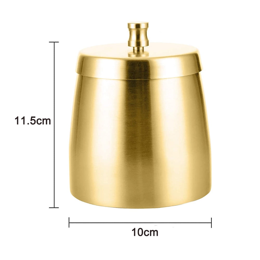 1X Wind Ashtray Bronze Stainless Steel Ashtray for Outdoor and Indoor Meta D6Z8 
