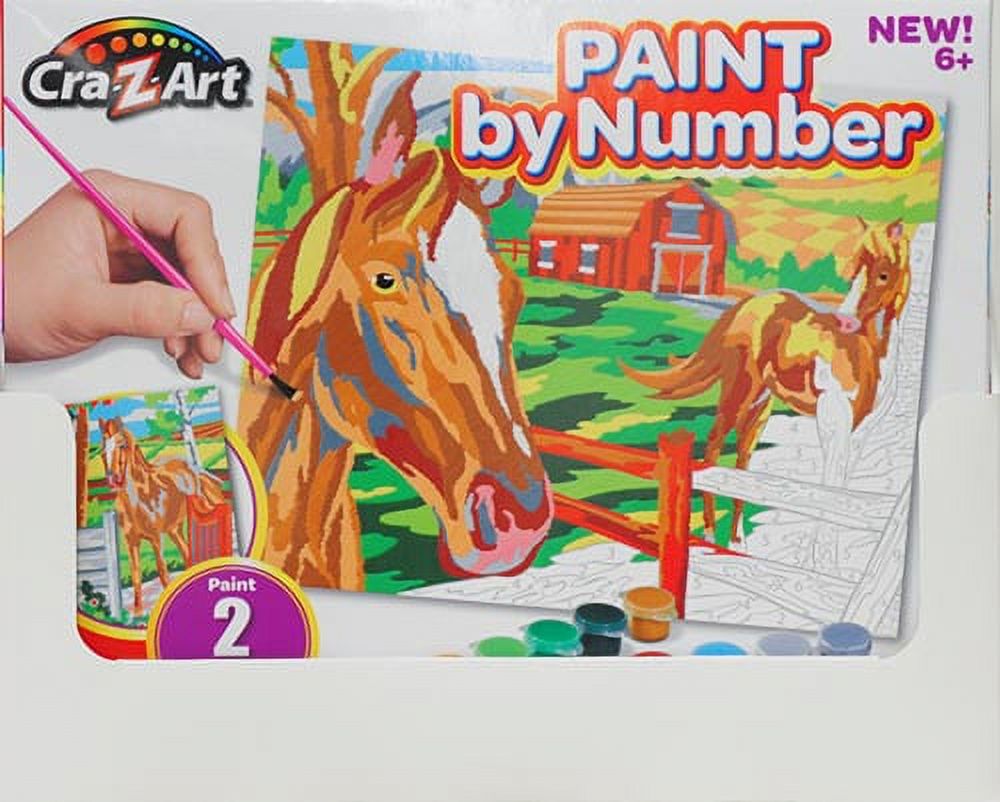 Cra-Z-Art Paint by Number Activity Kit for a Boy or Girl Child 