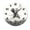FFclock074, variant on ZXCXRQFa Silent Clocks Forest Wooden House Colorful Wall Clock Silent 10 Inch Battery Operated Non Ticking Round Decorative Wood Quiet Clocks for Bedroom Office School Home