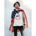 thumbnail image 4 of Bald Eagle Tank Top for Men - USA Flag and Eagle Print - Patriotic 4th of July American Men's Tank Top - Perfect for Celebrations and Everyday Wear - Small White, 4 of 5