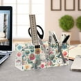thumbnail image 4 of Flowers Of Rabbits Pencil Pen Cosmetic Holder Cup Makeup Brush Holder Desk Accessories Holder Acrylic Organizer for Office School Home, 4 of 7
