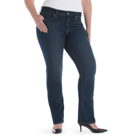 Signature by Levi Strauss & Co.™ Women's Plus Totally Shaping Straight ...