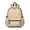 Cat Head Beige Pattern, variant on Space Cat and Galaxy Black Pattern Cute School Backpack with Padded Back and Adjustable Shoulder Straps 13.4"x11"x4.7"