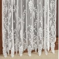 thumbnail image 4 of Wisteria Arbor White Sheer Polyester Lace, Floral Window Treatment; 2-84L Panels Set, 4 of 5