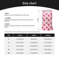 thumbnail image 5 of Zufioo Pink gift with ribbon Print Women's Vest, Sleeveless Quick-drying Sports T-shirt, Suitable for Yoga, Running, Fitness-Small, 5 of 7