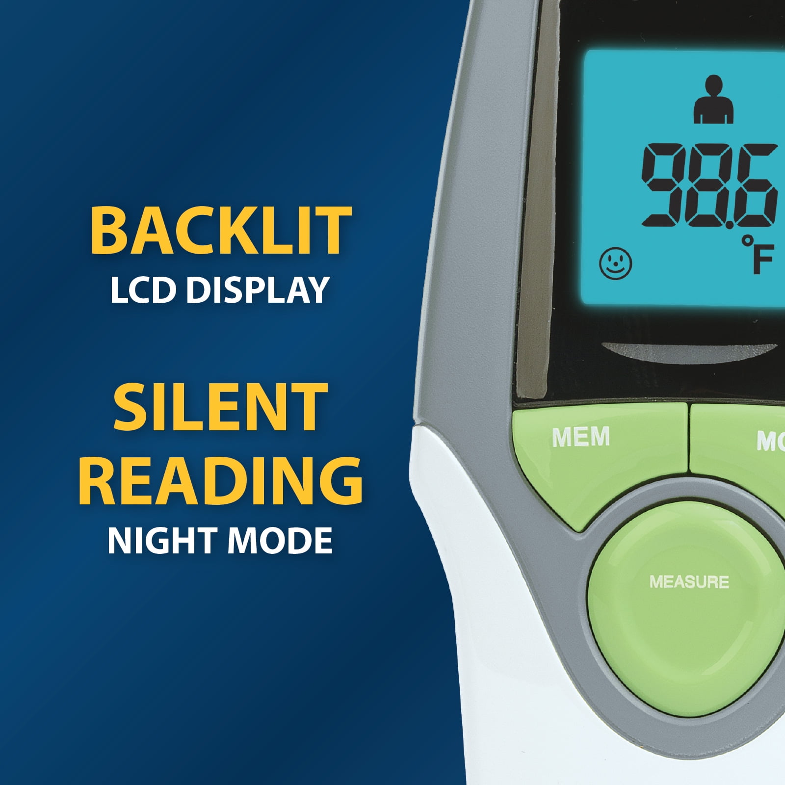 Veridian Healthcare Forehead Infrared Thermometer, 1-Second Readout, Hygienic, Whole Family Care