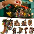 thumbnail image 2 of Tree Pendant with Lanyard Creative Shape Cowboy Themed Hat Boots Wild West Car Rear View Mirror Hanging Decor, 2 of 6