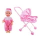 thumbnail image 5 of de Plástico Jugar Juguetes Muñeca con Cochecito Cochecito Conjunto de Juguete UNA CUTICAT Los niños fingen jugar, 5 of 6