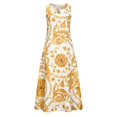 thumbnail image 4 of FcBaudy Robe Sans Manches Col Rond, Robes d'Été pour Femmes, Robes Mode Féminine Été Confortable Robe Sans Manches Col Rond Robe Femme, 4 of 9